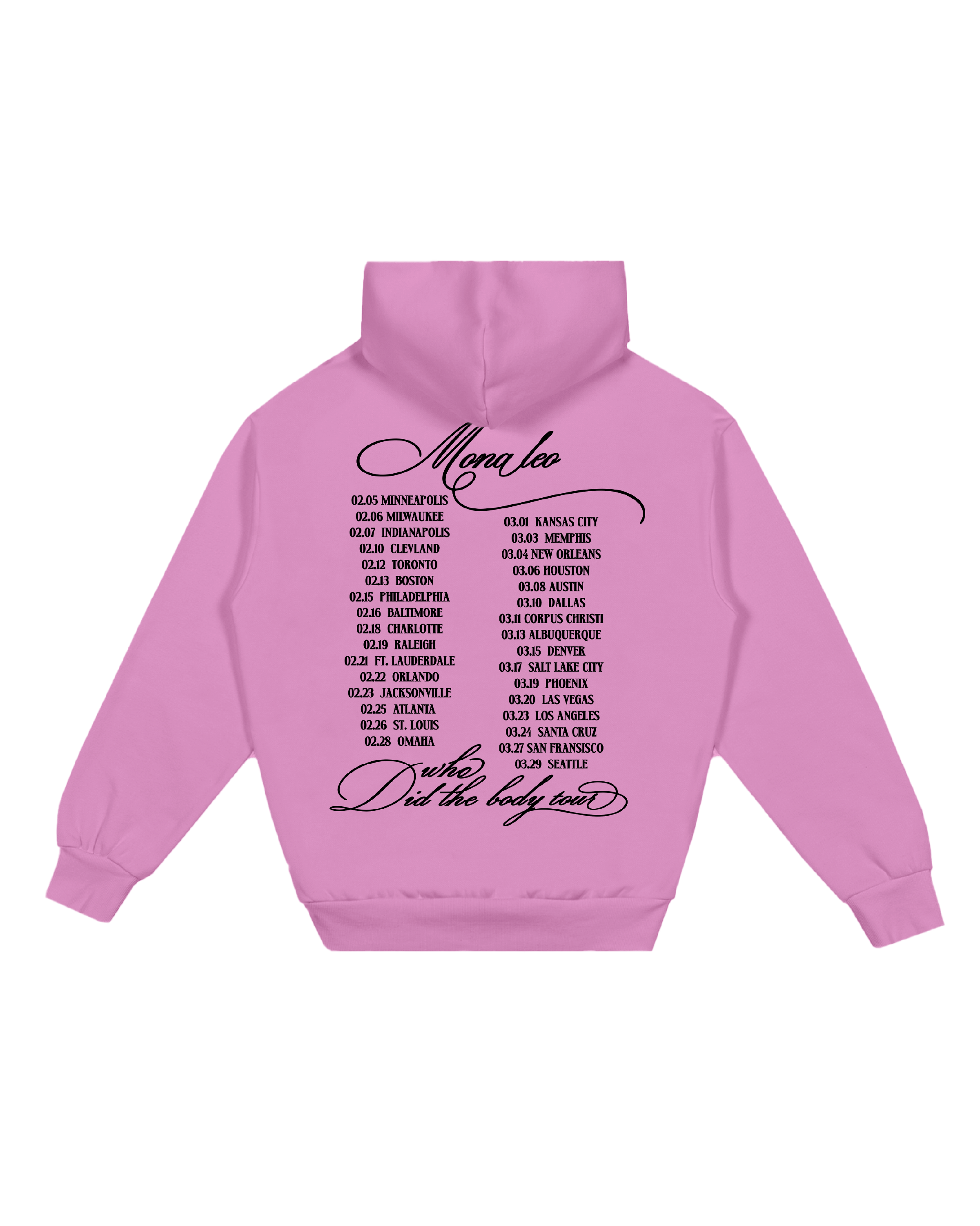 MONALEO PINK HOODIE