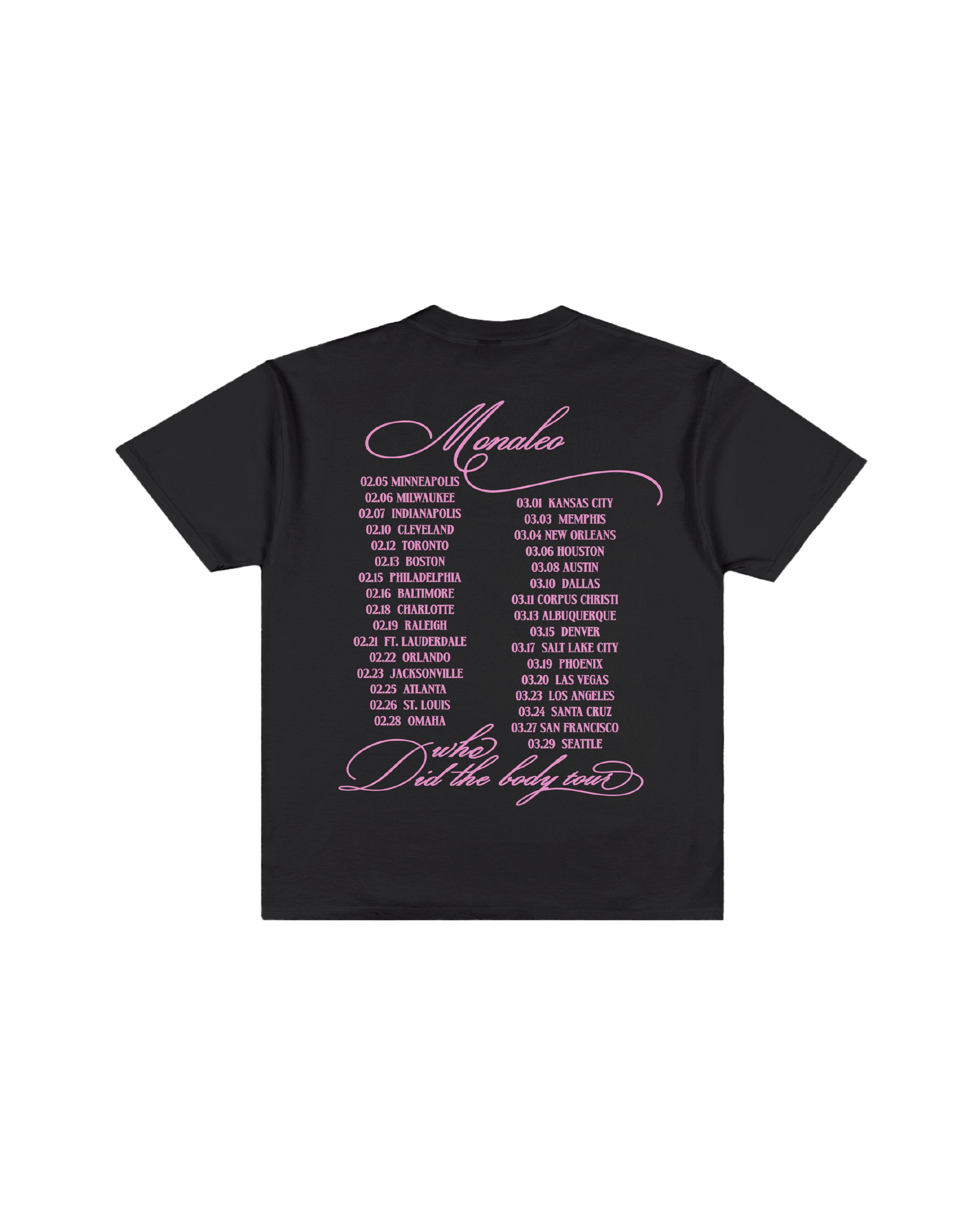 MONALEO RAP TEE (BLACK)