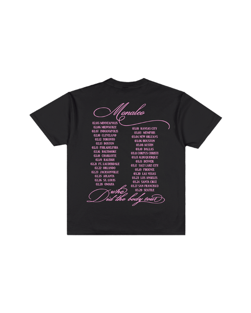 MONALEO RAP TEE (BLACK)